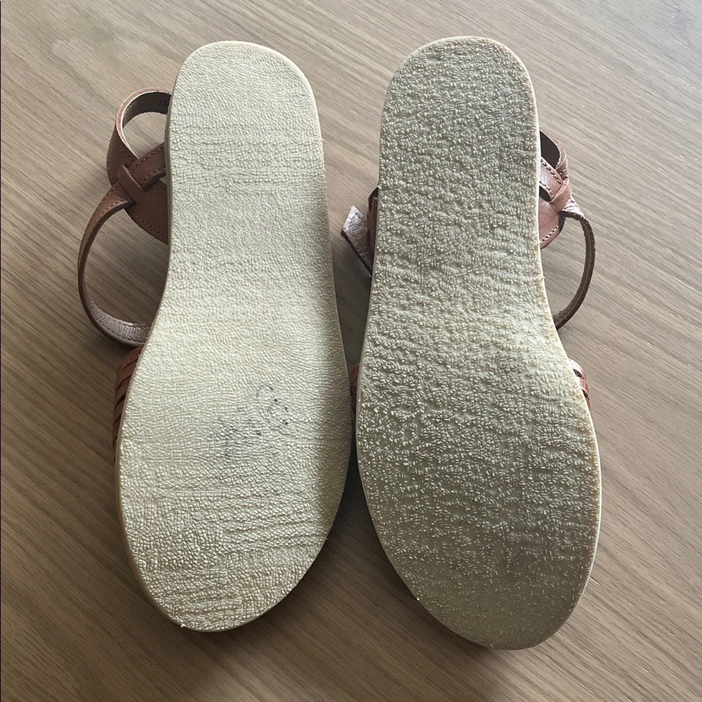 Brown Leather Sandals - Picture 2 of 4